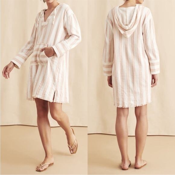 Faherty Baja Surf Dress - Maple Serape Size Small Gauze Organic Cotton Coverup - Picture 1 of 15